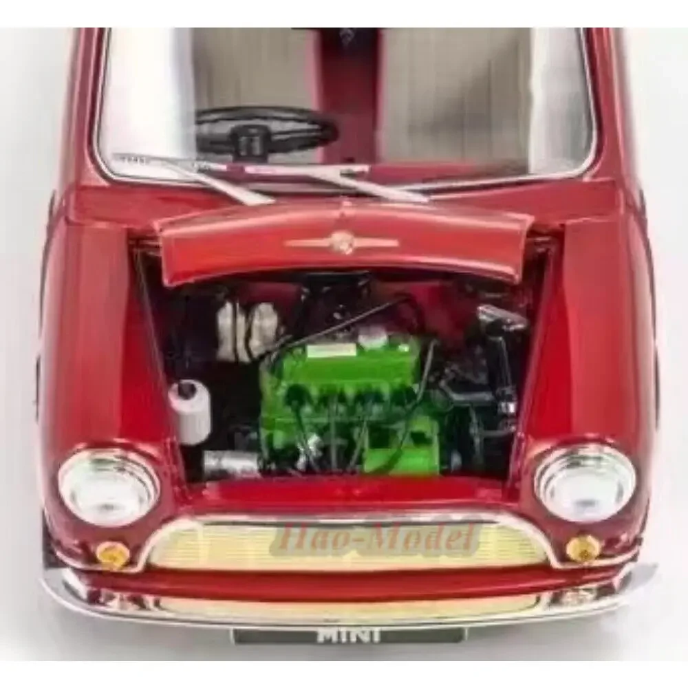 Kyosho 1/18 Für Morris Mini Kleinere Legierung Metall Modell Auto Diecast Simulation Spielzeug Jungen Geburtstag Geschenke Hobby Display Ornamente Rot