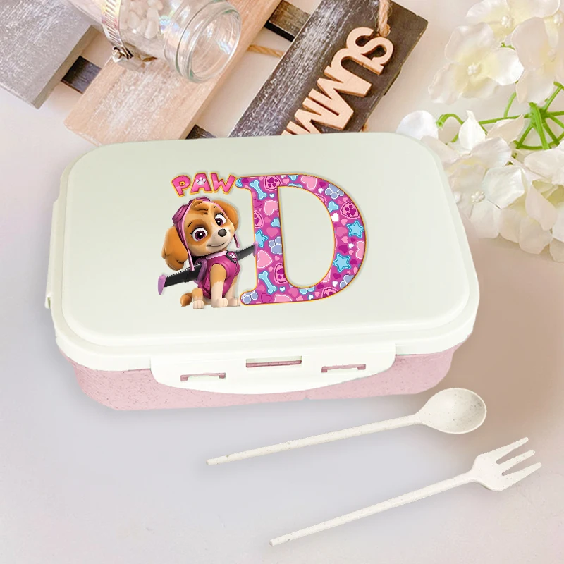 

Cartoon Skye Letter Lunch Box for Girl Paw Patrols Alphabet A-Z Portable Student Bento Boxes Women office Food Fruit Container