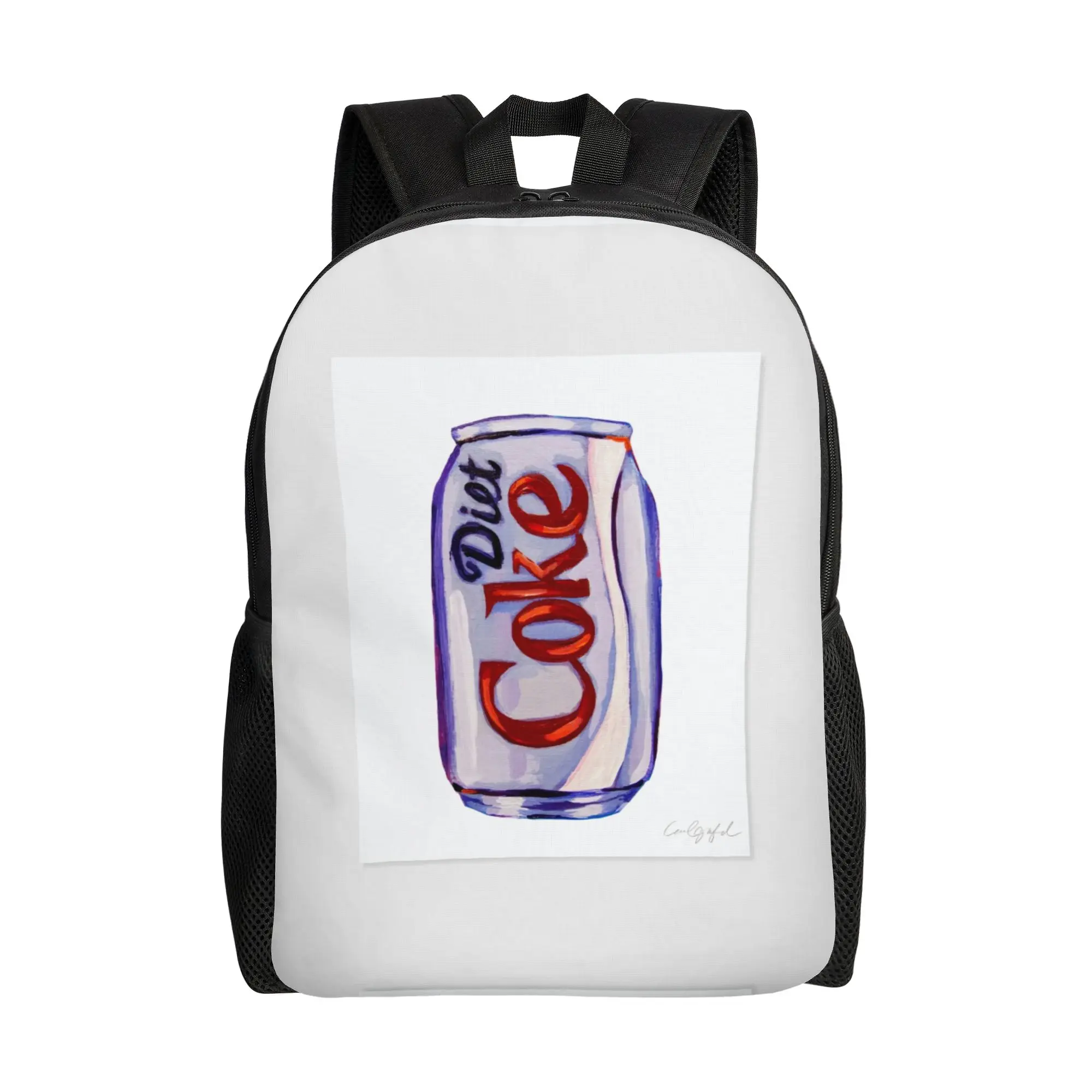

dDiet Coke Purple Can Painting dDiet Coke Backpack Students Daily Large Capacity Laptop Bag Back To School Season