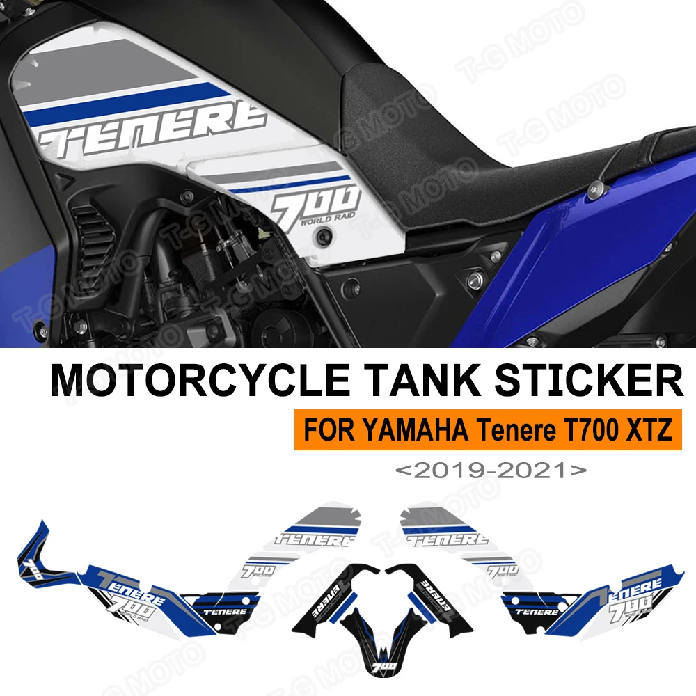 

Motorcycle Protector Tank Knee Pad Grips Gas Fuel Oil Stickers Decals For YAMAHA Tenere T700 XTZ 700 T7 2019 2020 2021