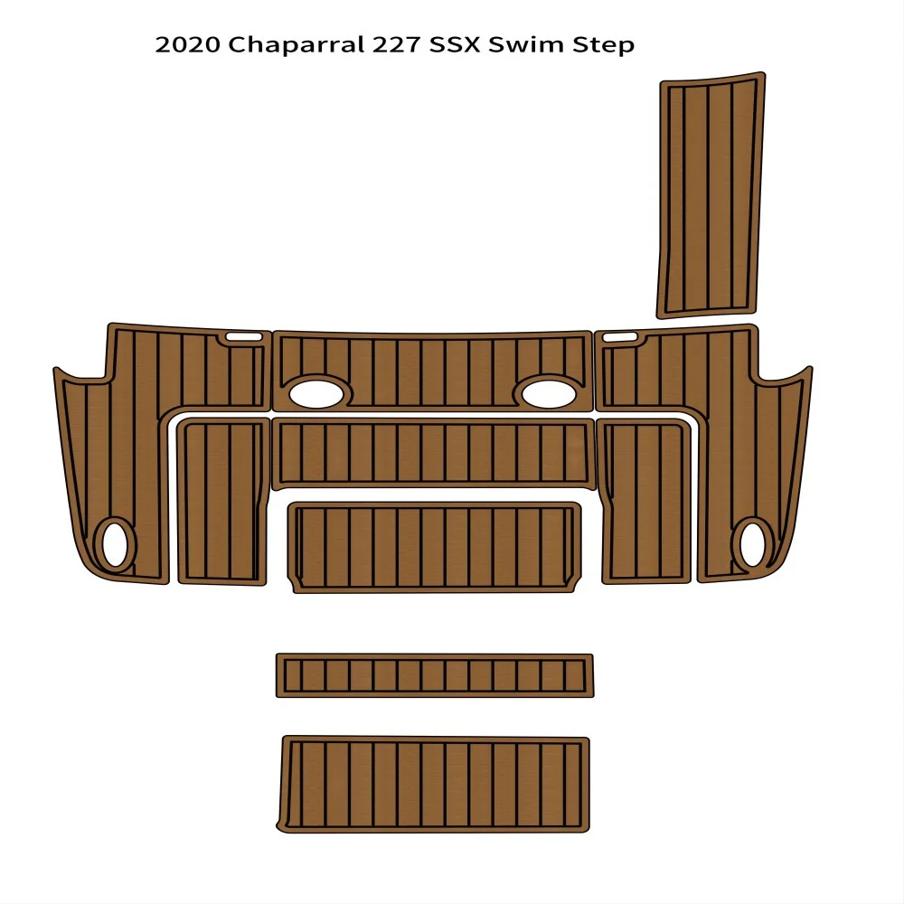 

2020 г., Chaparral 227 SSX, платформа для плавания, лодка, EVA пена, Тиковый напольный коврик, коврик