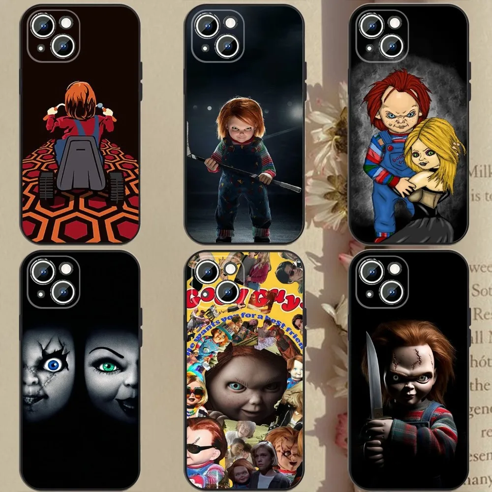 

Horro Movie Chucky Phone Case Phone Case For Apple iPhone 15,14,13,12,11,XS,XR,X,8,7,Pro,Max,Plus,mini Silicone Black Cover