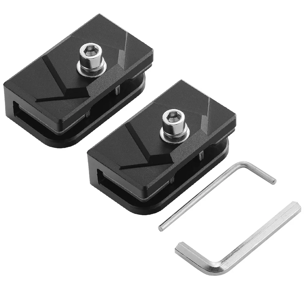 2PCS Aluminum Alloy Ditch Light Brackets, Universal Hood Mount for LED Work Light Pods - No Drilling Required