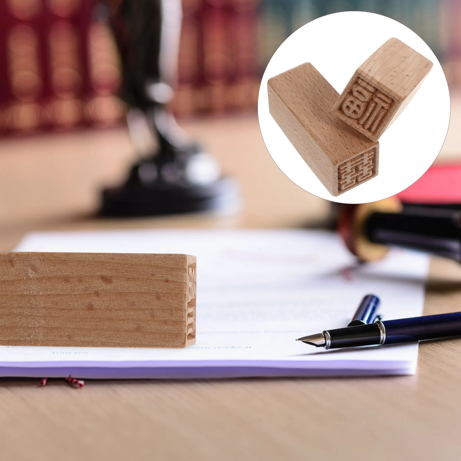 

2Pcs Wooden Cake Stamps Traditional Chinese Design Baking Supply Pastry Stamper No Peculiar Smell Creative Dessert Mold