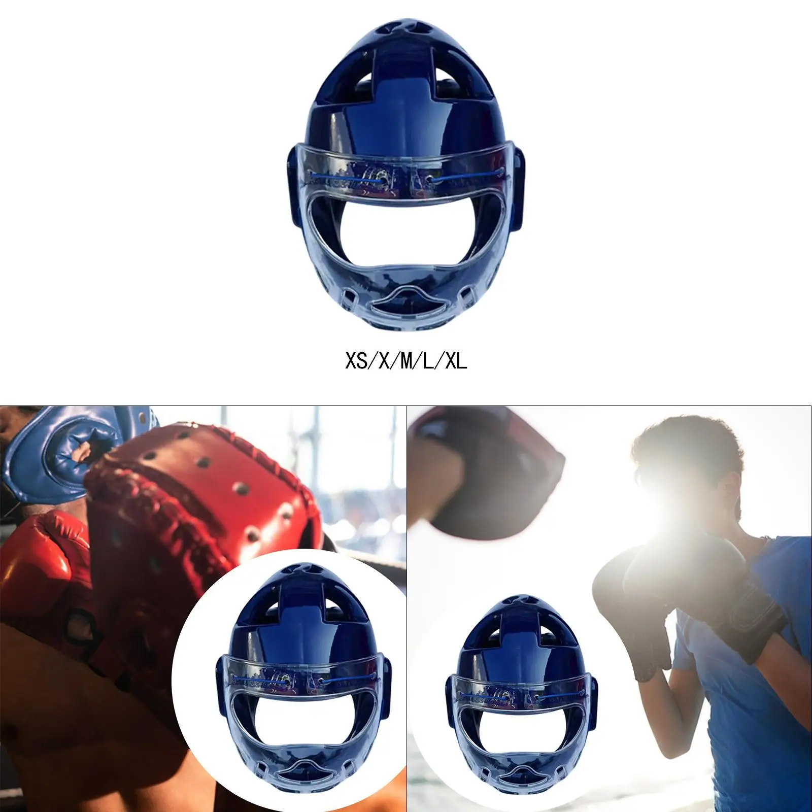 

Boxing Headgear Karate Headgear Adjustable Professional Breathable Full Coverage