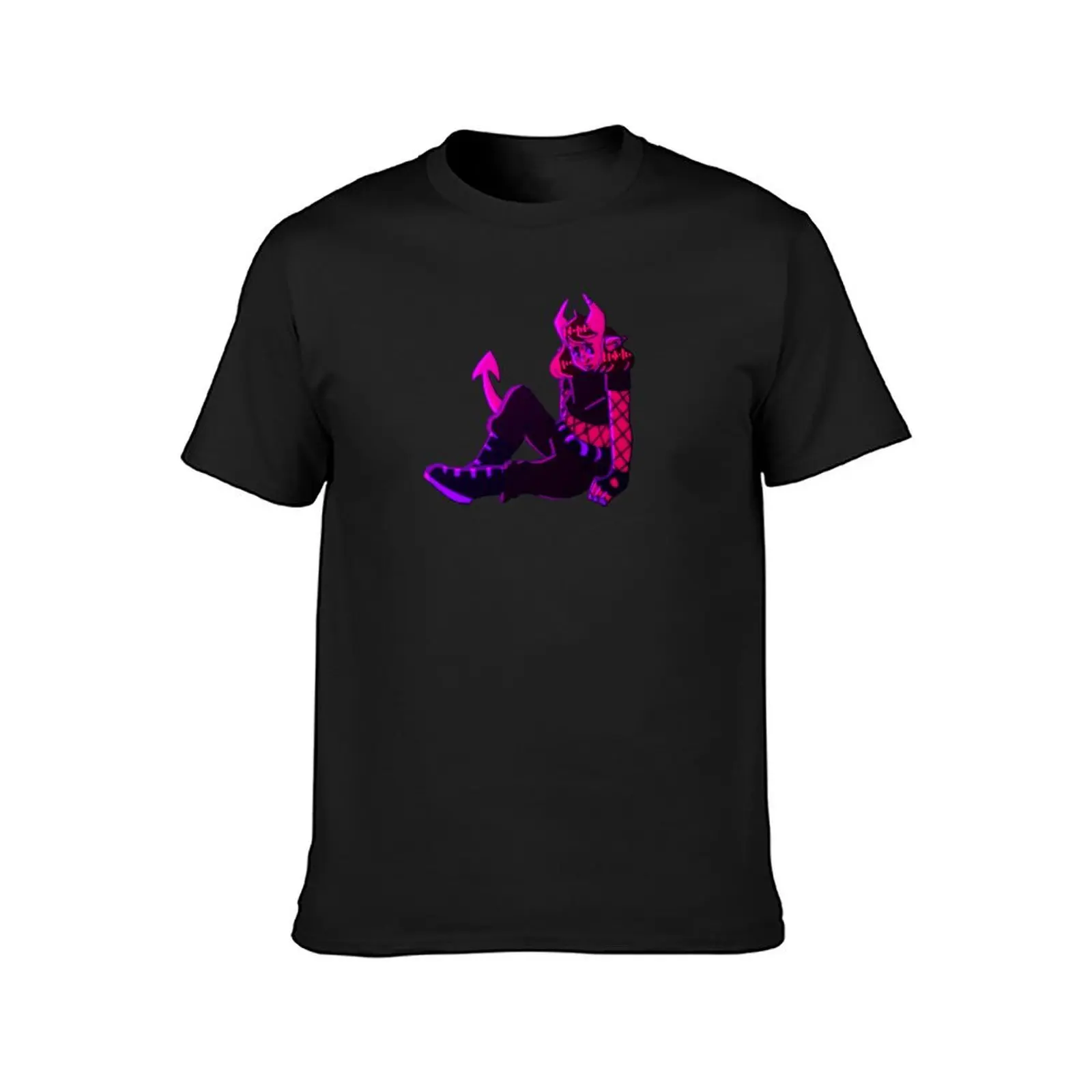 tiefling punk girl T-Shirt customs graphics customizeds mens t shirts