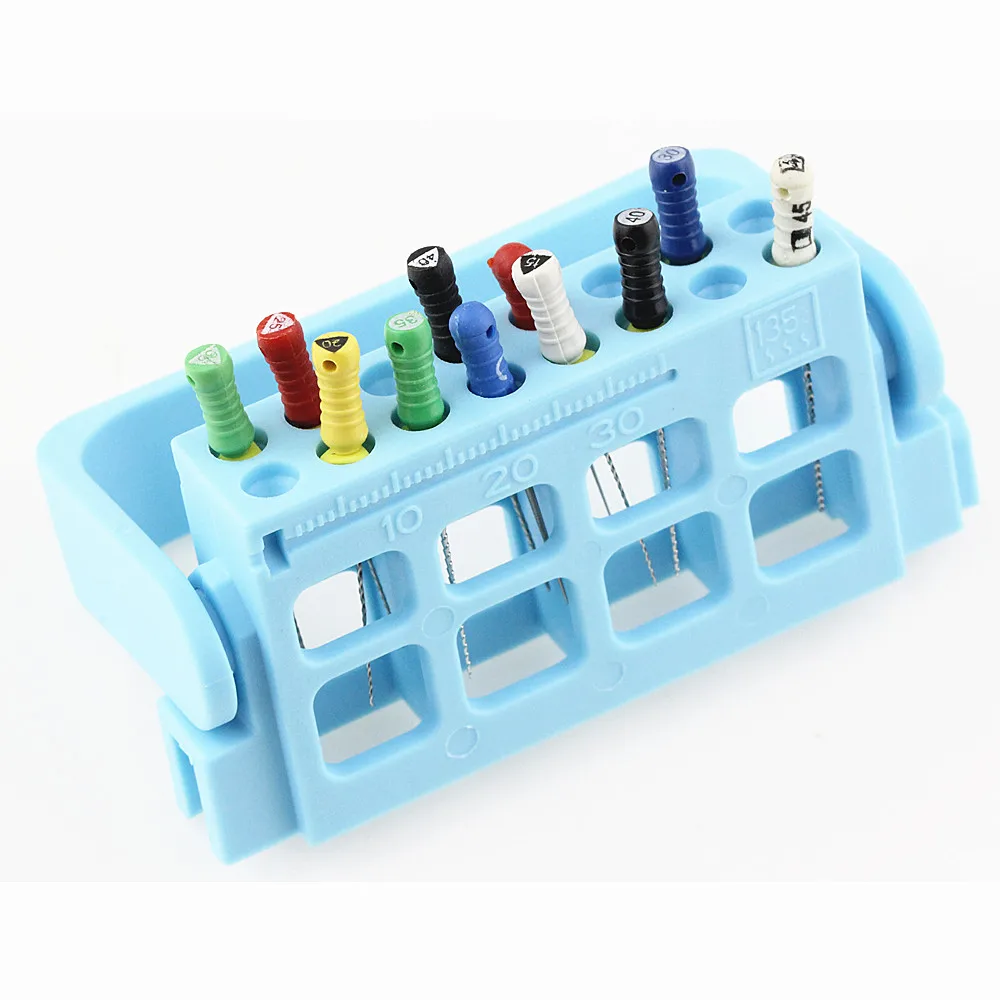 1Pcs Dental Endodontic Holder 16 Holes With Ruler Reamer Endo Files Box Stand Tray Organizer Plastic Autoclave Disinfection Tool