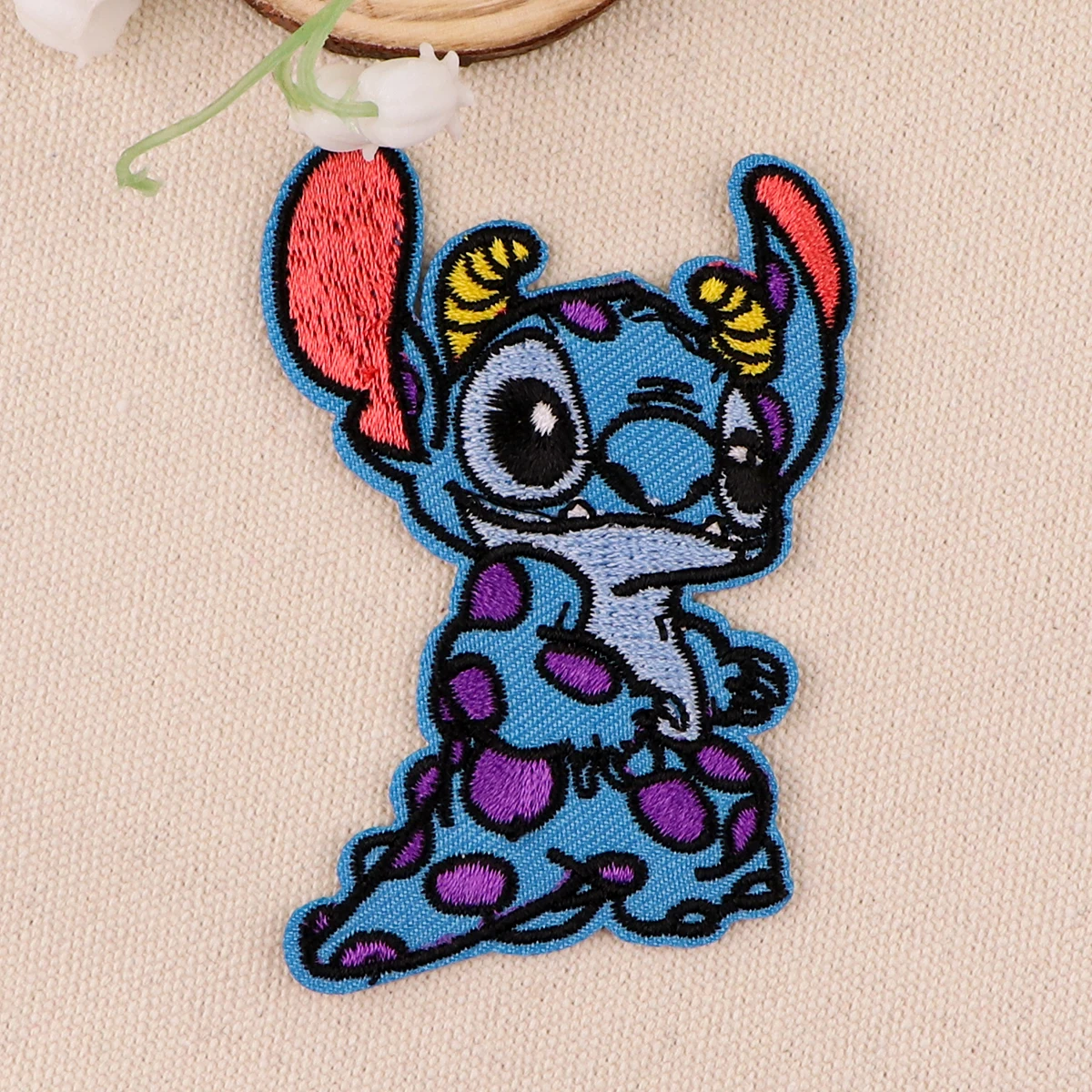 Cute Alien Patches For Clothing Monster Patches Appliques Iron on Badges Clothes Stickers DIY Sewing Embroideriy Stripes