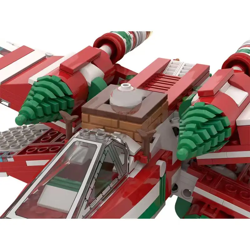 733 pieces space warfare winged combat aircraft creative educational children's Christmas building blocks gift