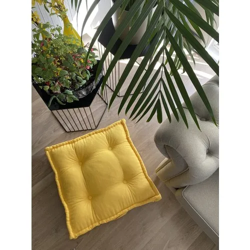 Cotton Shop Yellow Biscuit Floor Cushion & Pallet Cushion