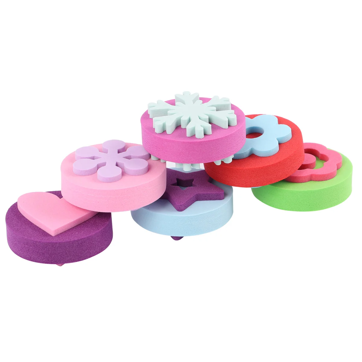 

12 Pcs Self Inking Stamps Kids Educational Toy for Heart-shaped School Painting Child