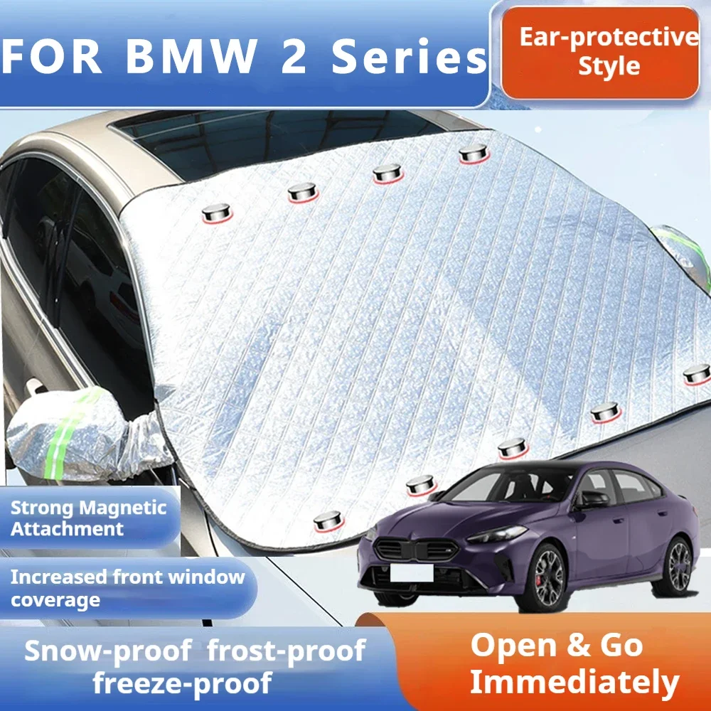 

Thickened Car Now Sunshade Windshield Cover With 5/9 Magnets UV Protection Anti Snow Sunlight For BMW 2 Series F22 F23 F44 F45