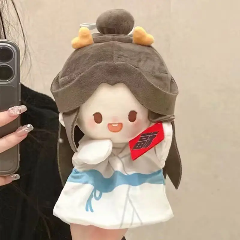 Tian Guan Ci Fu Xie Lian Plush Hand Puppet Pendant Doll Anime Peripheral Two Dimensional PP Cotton Pendant Toy For Fans Gifts