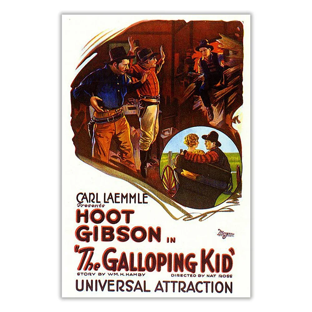 2599 The Galloping Kid Vintage Classic Movie Wall Silk Cloth HD Poster Art Home Decoration Gift