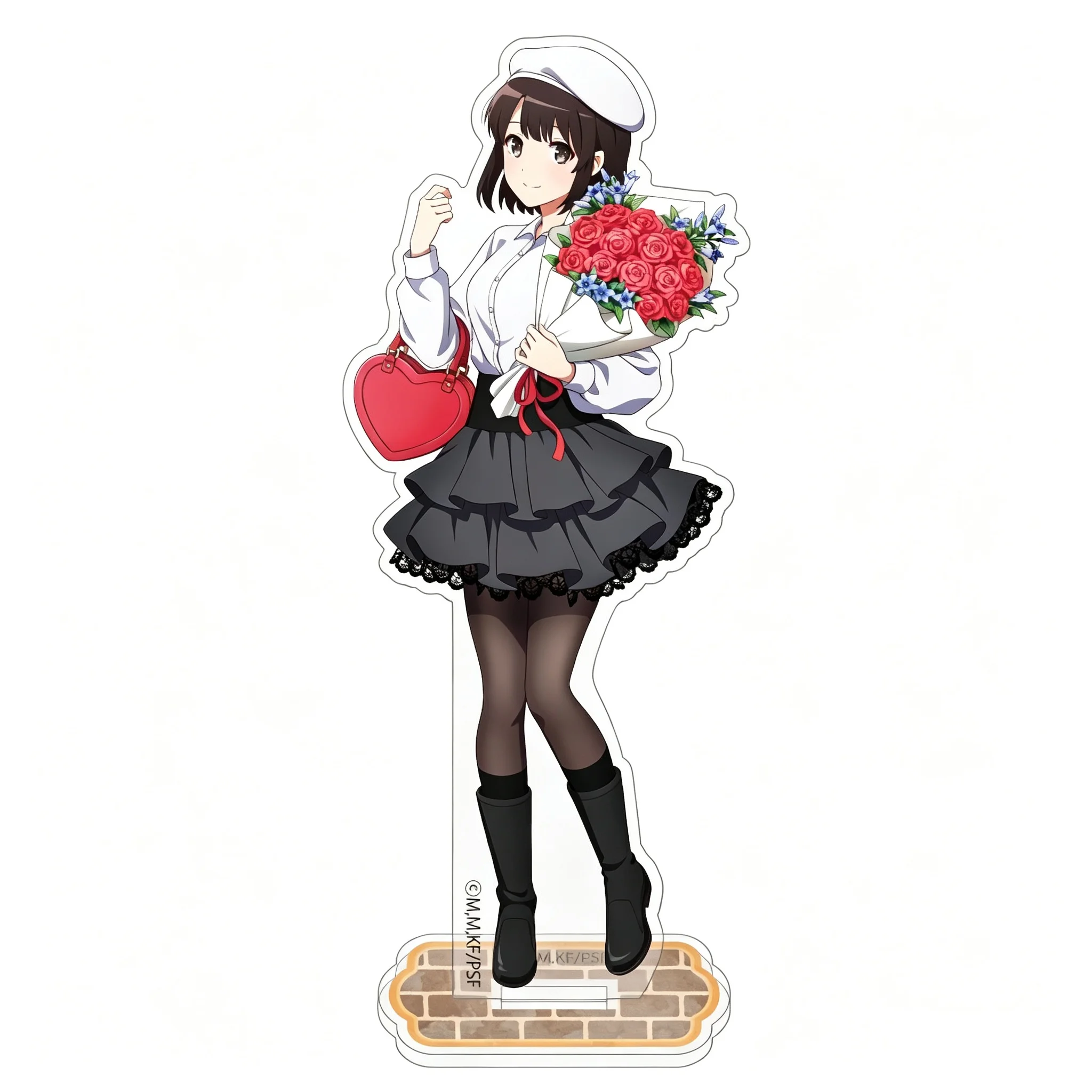 15cm Anime Saekano The Movie: Finale Acrylic Stand Model Bookshelf Decoration Bookshelf Decoration Exquisite Product Keychain