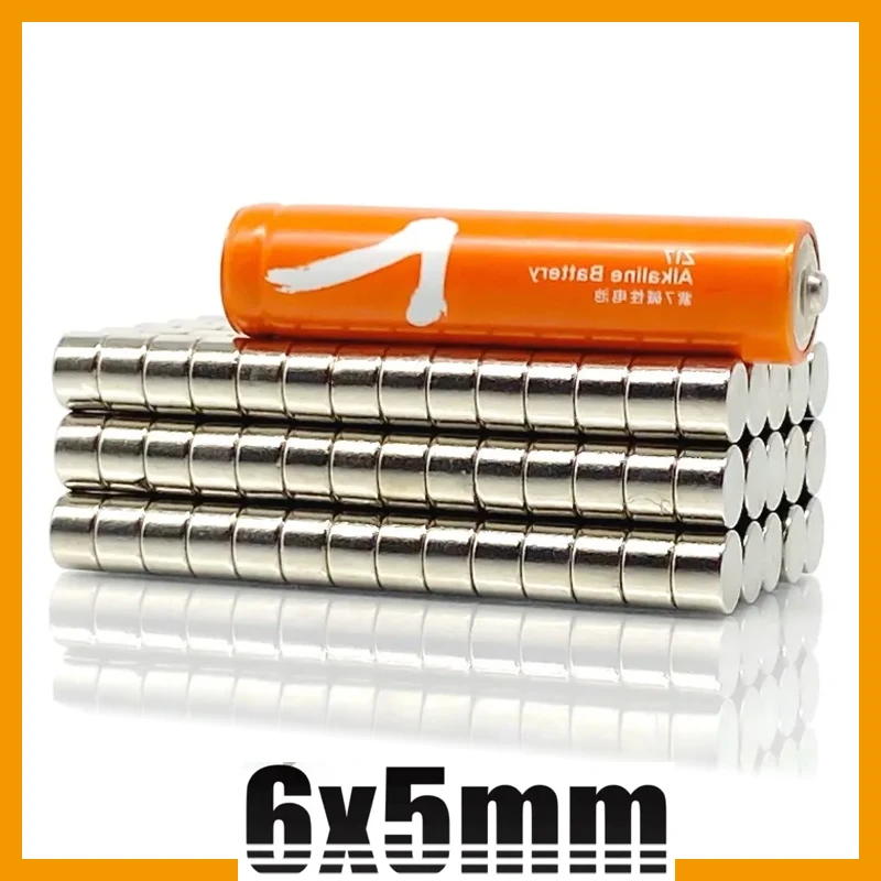

20-1000pcs 6x5mm Magnet Office Whiteboar Round Strong Refrigerator Science Craft Diy 6*5mm