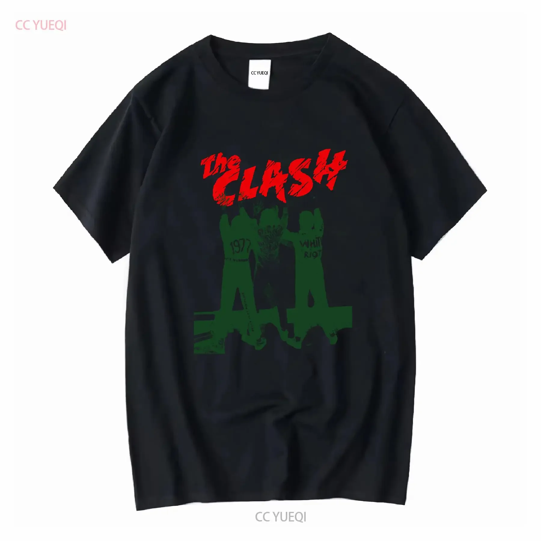 The Clash T Shirt Singles Box Sound System Vanilla Tapes Joe Strummer vintage Washed Breathable homme Versatile fashion Soft