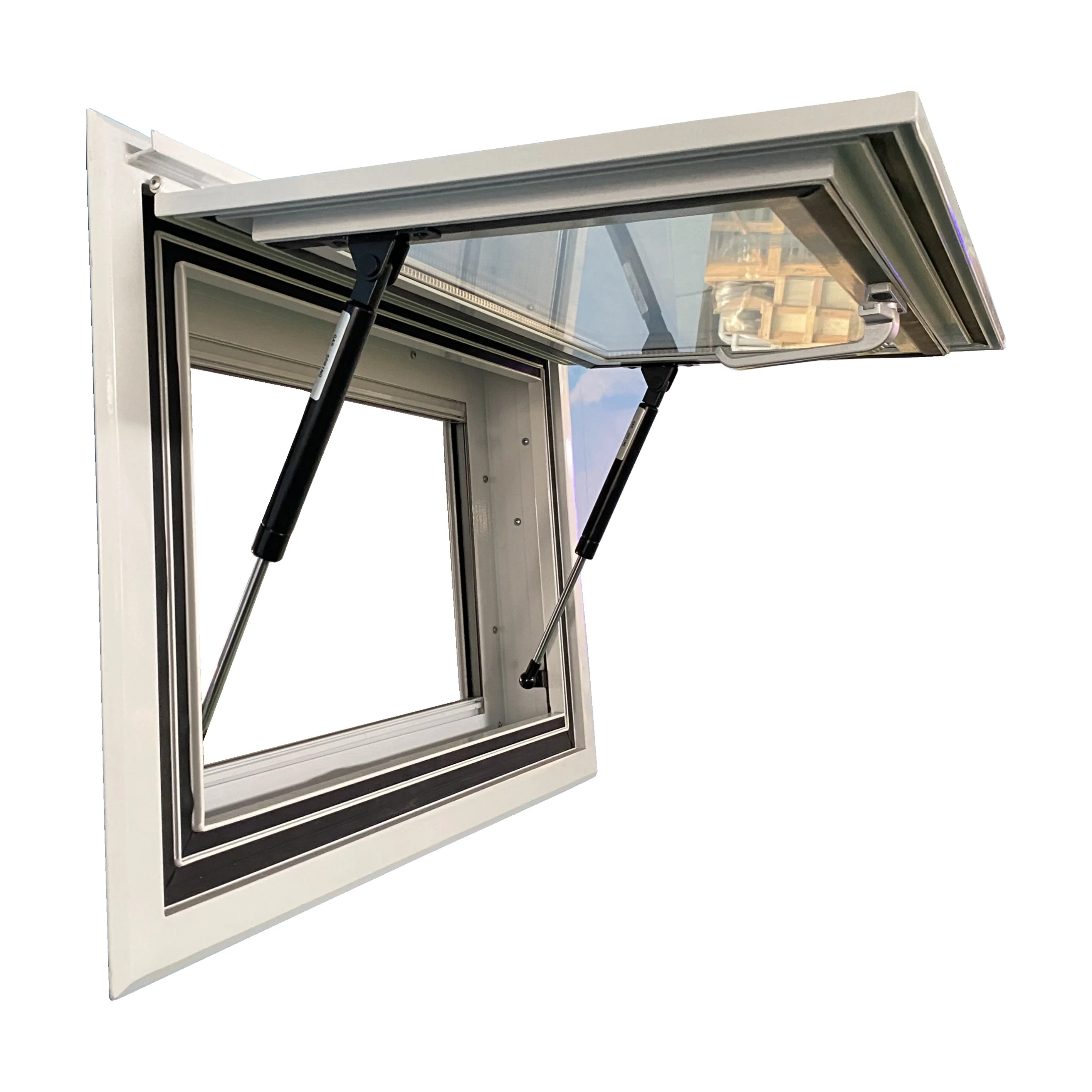 

Прочное окно из алюминиевого сплава с двойным слоем закаленного стекла, открывающееся в сторону, для автодомов, прицепов и кемперов