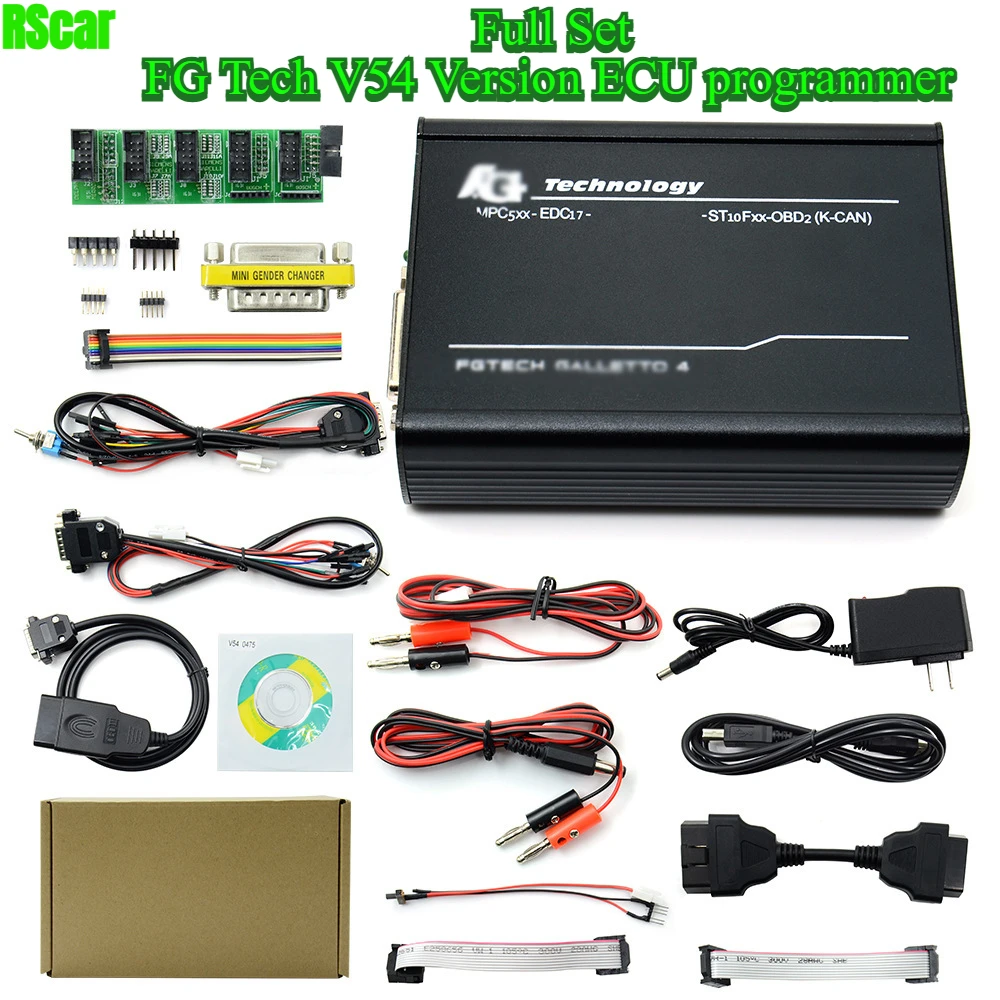 Full Set FG TECH V54 ECU Programmer FGTECH 0475 Galletto Stable Version Unlimited Points For Multilingual multiple car models