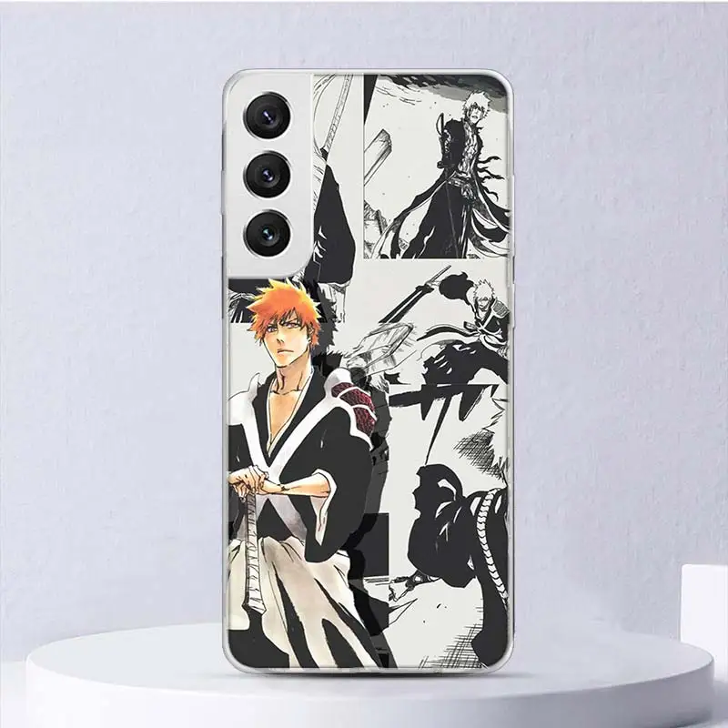 Ichigo Kenpachi Bleach Anime Soft Case For Samsung Galaxy S24 S23 S22 S21 Ultra S20 FE S10 Plus Phone Cover S9 S8 + S10E Funda C