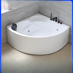 Fan-shaped acrylic bathtub Home B & B Surfing bubble Jacuzzi Independent integrated