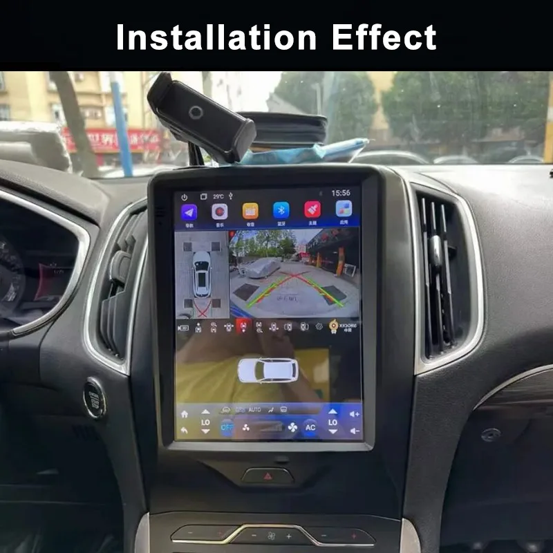 9.7 Inch Vertical 4G WIFi BT Android Touch Screen GPS Navigation Carplay Stereo Multimedia Car Radio Player for Ford Edge 2015