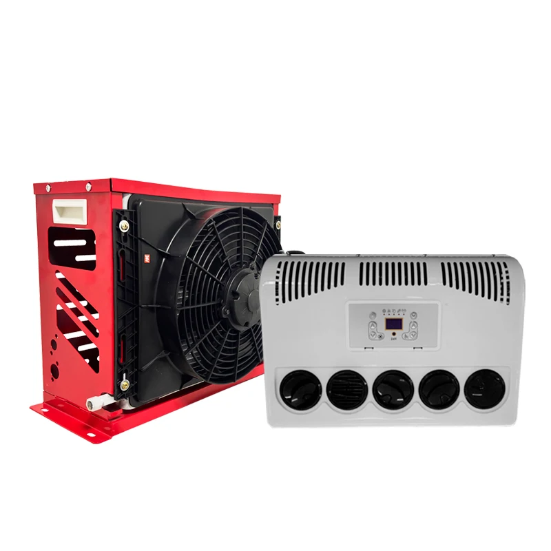 12v 24v Split Parking Cooler Parking air Conditioning Cooler Electric Truck air Conditioning System Camper Car Compartment