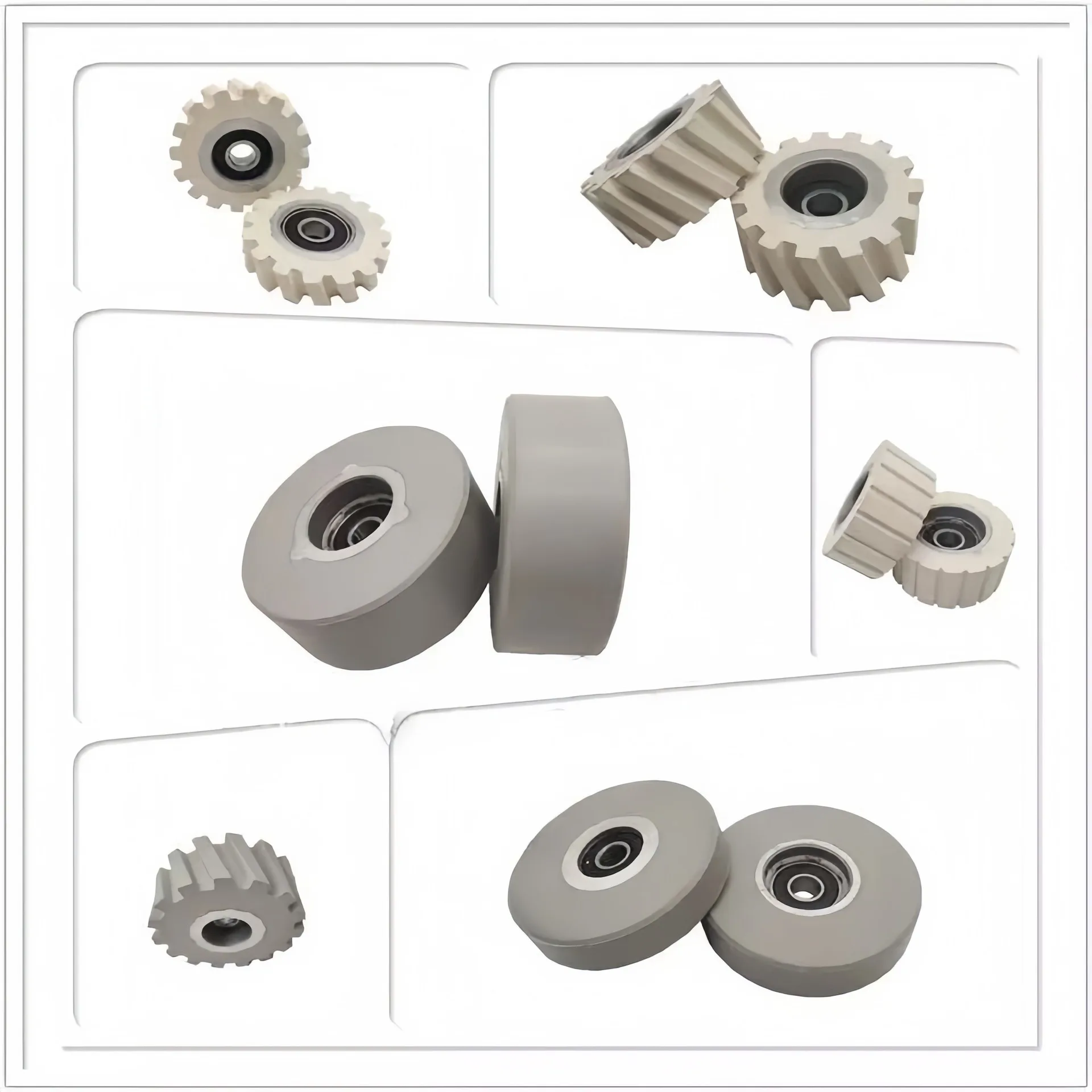 Woodworking Machinery Parts Edge Banding Machine Conveying Pressure Wheel Helical Gear Edge Banding Wheel