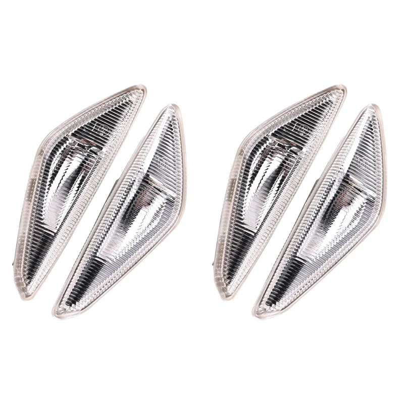 

2 Pair For-BMW X3 X5 X6 E70 E71 2008-2014 F25 Fender Side Marker Turn Signal Light Lamp 63137171007 63137171008