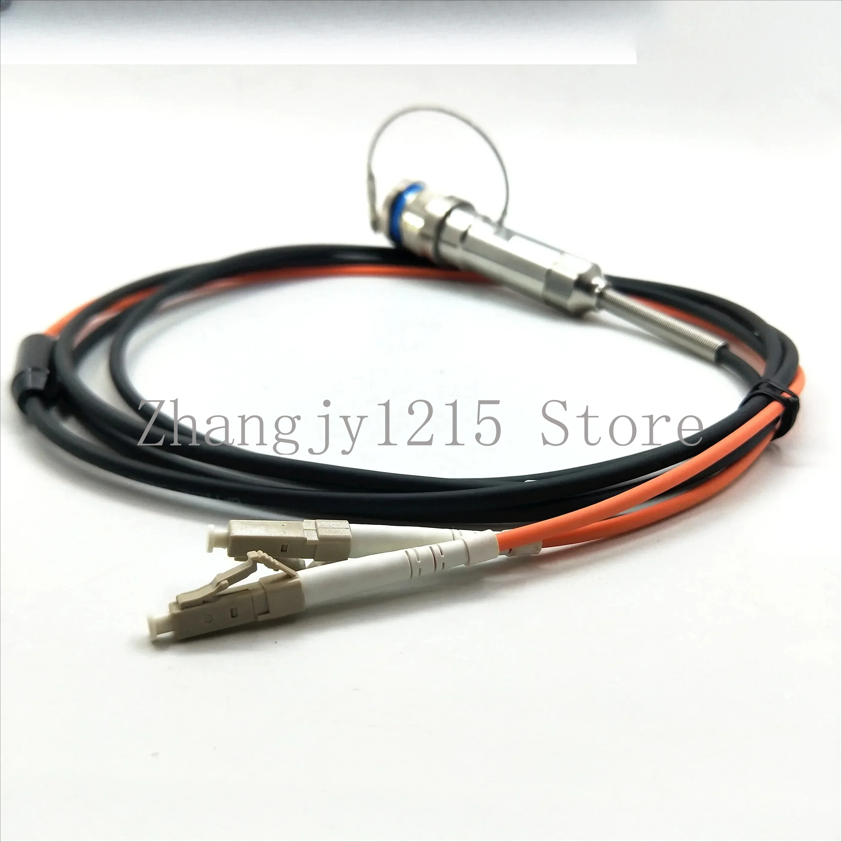 MIL-DTL-38999 Series standard circular connectors Military  2Cores Plug fiber optic cable Assembly