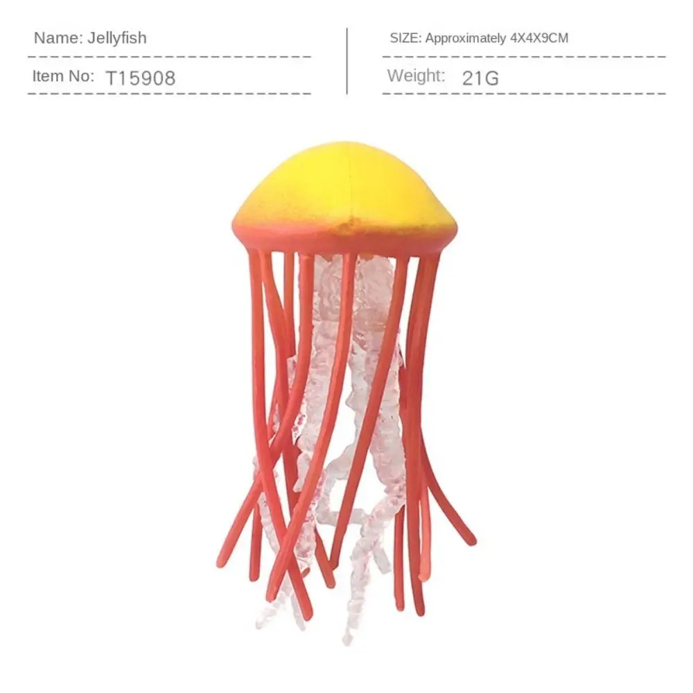 

Marine Animals Ocean Animal Figurine Solid multi-colored Sea Life Model Plastic Lifelike Jellyfish Starfish Anemones
