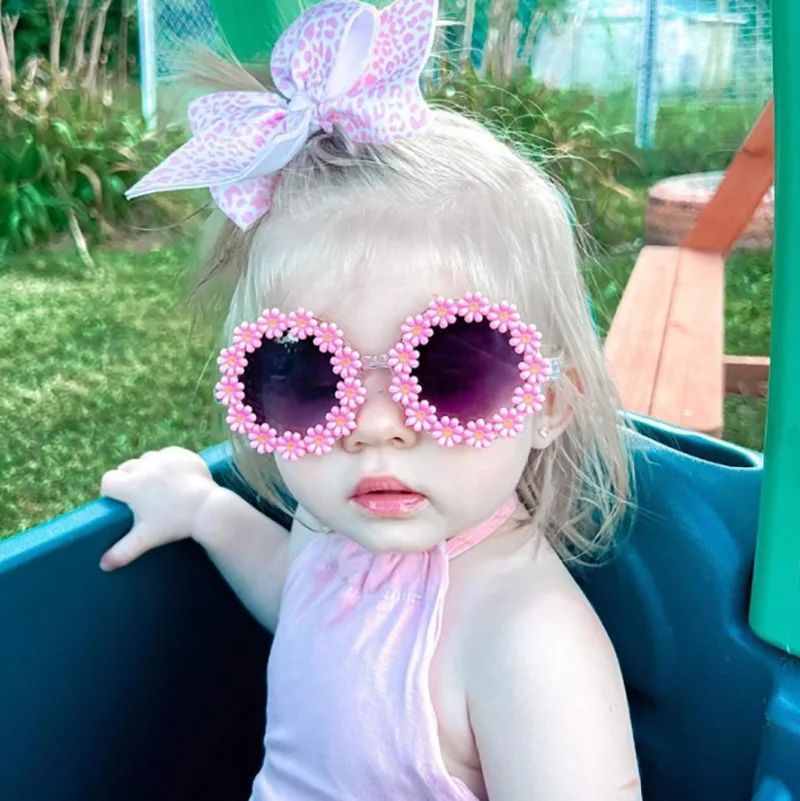 

Children's New Cute Sunflower Baby Anti-ultraviolet Tide Sunglasses