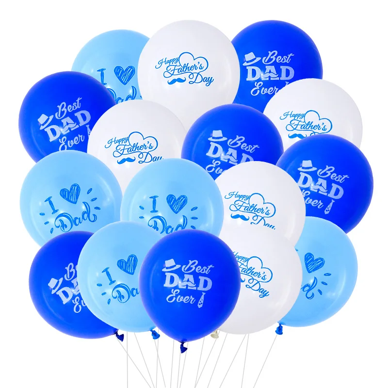 10pcs Happy Father\'s Day Mother\'s Day Balloons I Love You Best Mom Best Dad Latex Balloon For Birthday Party Decor Mother Gifts