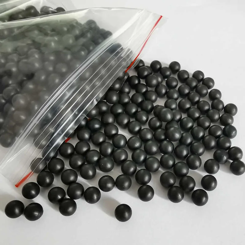 Black Solid Rubber Ball Toy Gun Bullet Ball Sizes 2mm to 15mm Toy Gun Rubber Bullet Ball 45mm Diameter Solid Rubber Balls