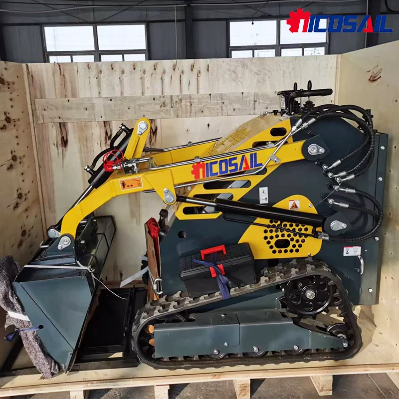 Хит продаж, китайский дизельный мини-гусеничный погрузчик с бортовым поворотом, земляной механизм, загрузчик с раздвижным ковшом