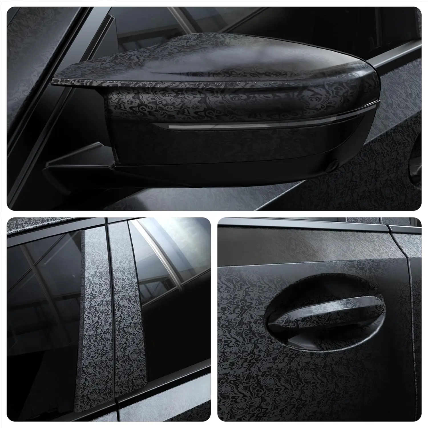 

Матовая пленка Forge Meta Cosmic Black Bon, автомобильная наклейка, виниловая наклейка для мотоцикла, внешние наклейки для автомобиля, клейкая наклейка из углеродного волокна