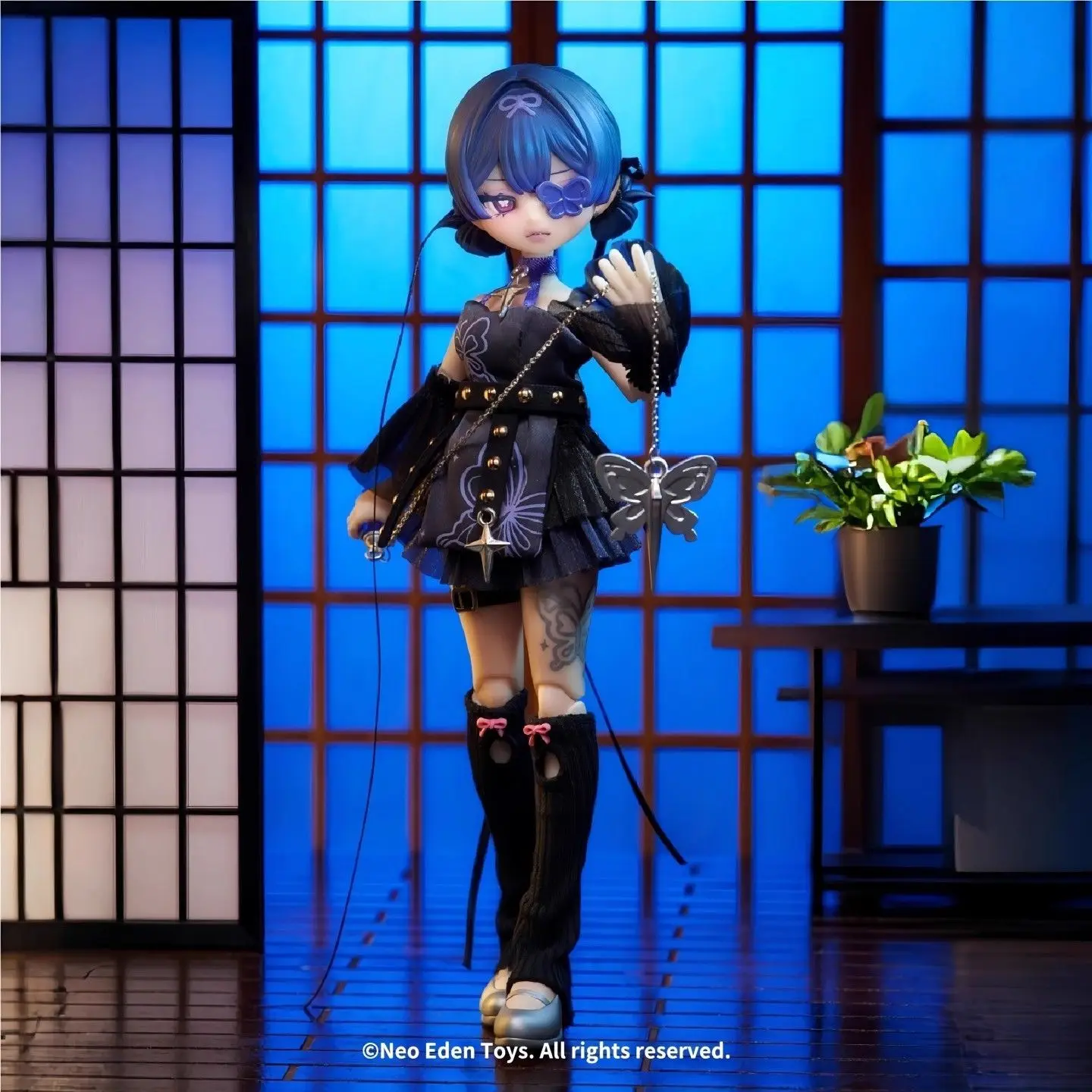 정품 이브 린나 더블 페이스 킬러 MJD 시리즈 블라인드 박스 귀여운 액션 피규어 컬렉션 데스크탑 장식 패션 트렌드 선물