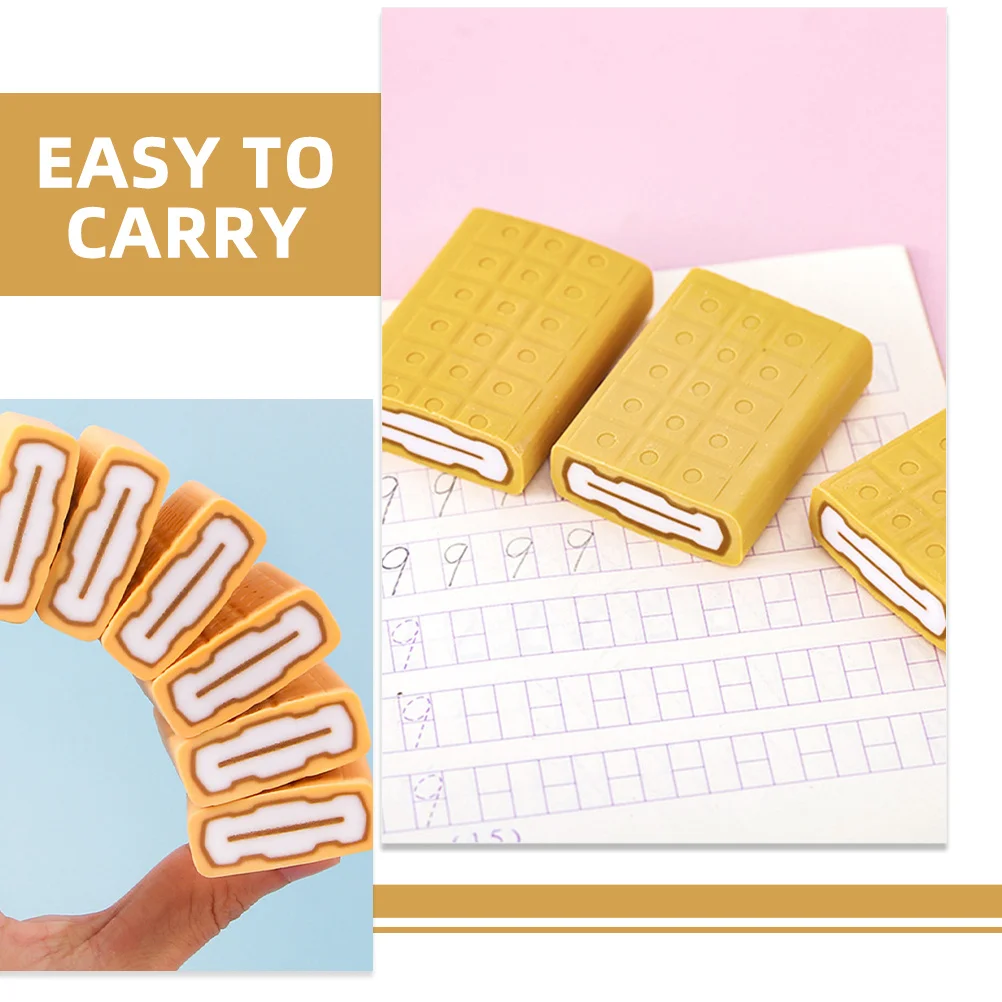 10 قطع الجليد Kawaii السائبة قلم رصاص ل الجدة الاطفال لوازم مكتبية السائبة الإبداعية الجدة محايات Kawaii المحايات