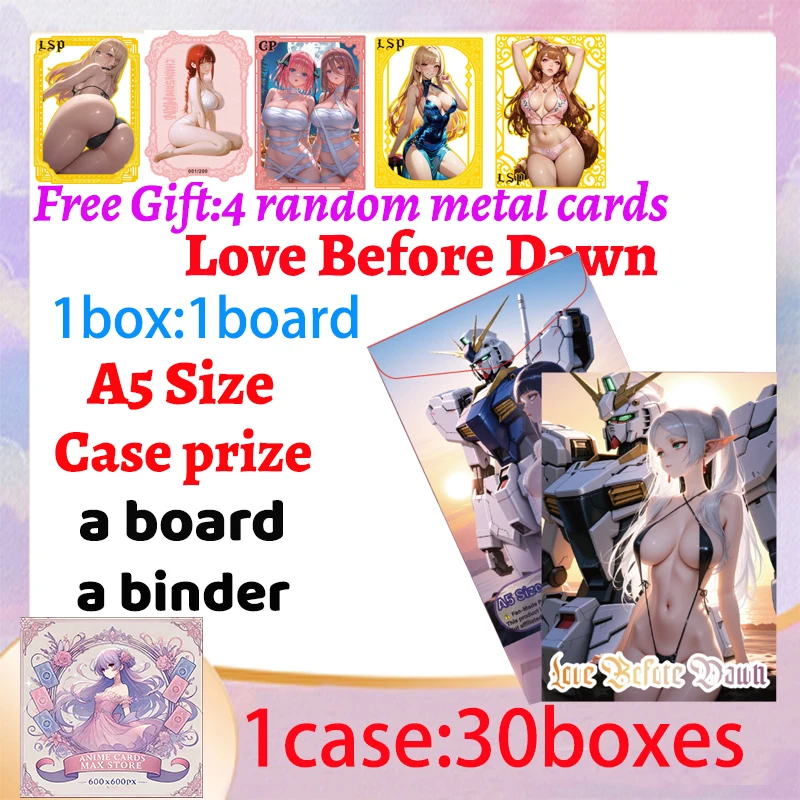 

2025 Newest Love Before Dawn A5 Size Waifu Boards Collection Box Doujin Booster Spicy Art Toy Gift for Hobbyists