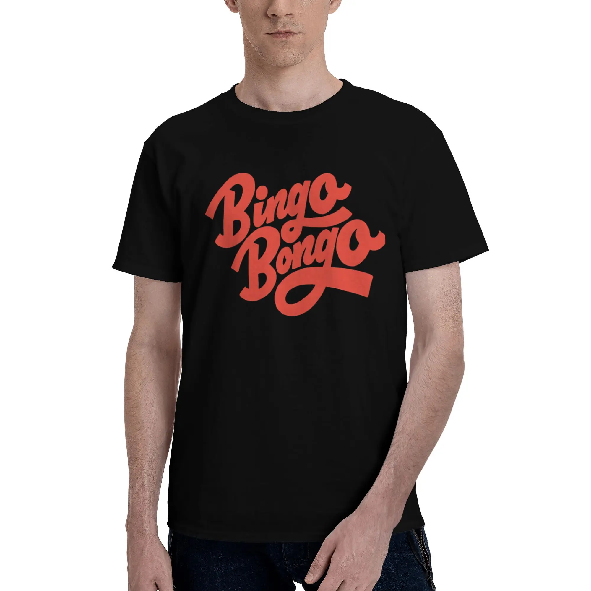 Bingo Bongo Men's T Shirts Bingo Leisure Tees Short Sleeve Crewneck Cotton New Arrival Tops T-Shirt