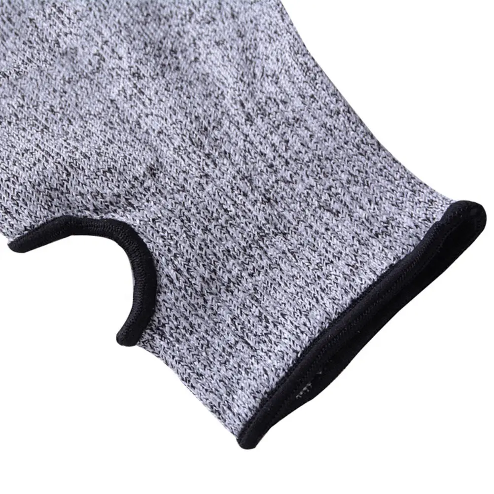 2Pcs 45Cm Anti Cut Arm Protection Sleeves Lightweight Thumb Hole Design for Ac Manufacturing Farming Fishing Camping Light Heat