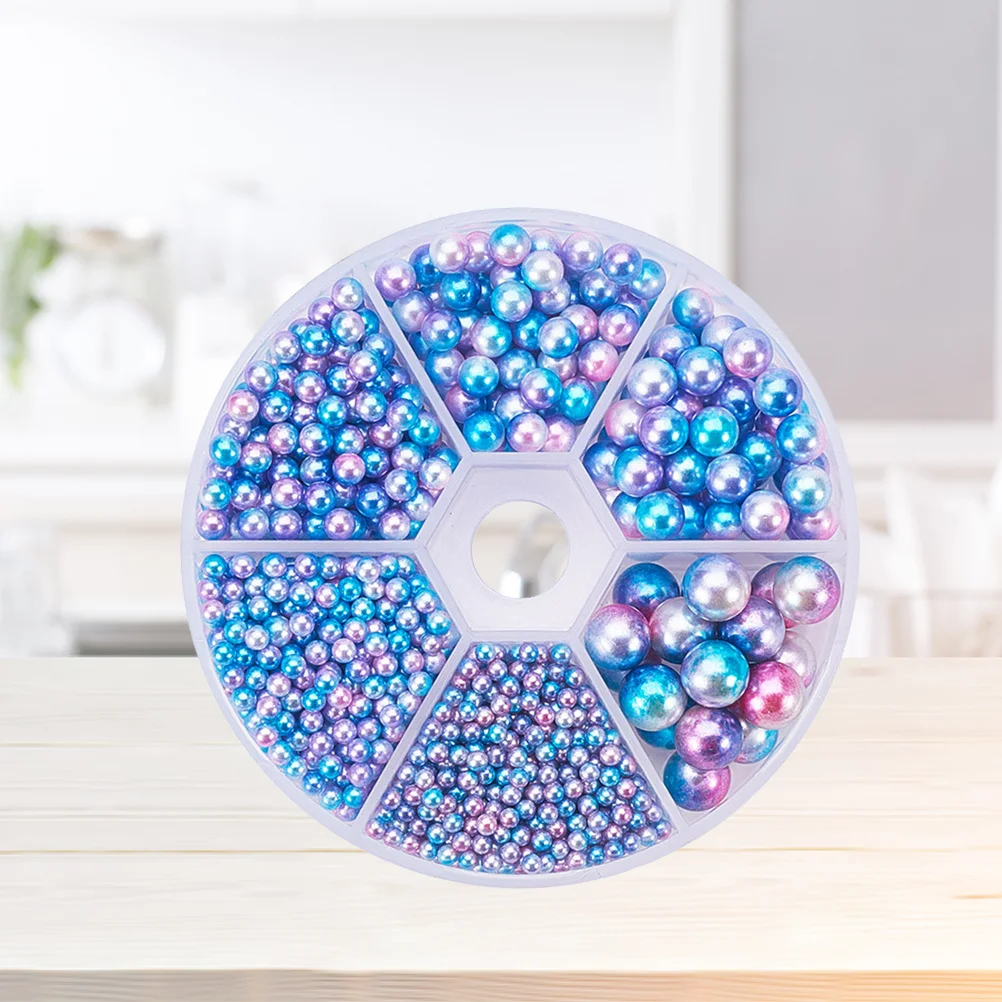 

Colorful Round Imitation Pearl Beads 1 Box Hole Free Perfect for DIY Craft Jewelry Making Necklace Bracelet Design Home Decor