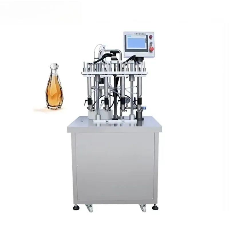 

Industrial 4 Head Water / Oil / Juice Filler Multifunctional Perfume Liquid Bottling Packaging Machine