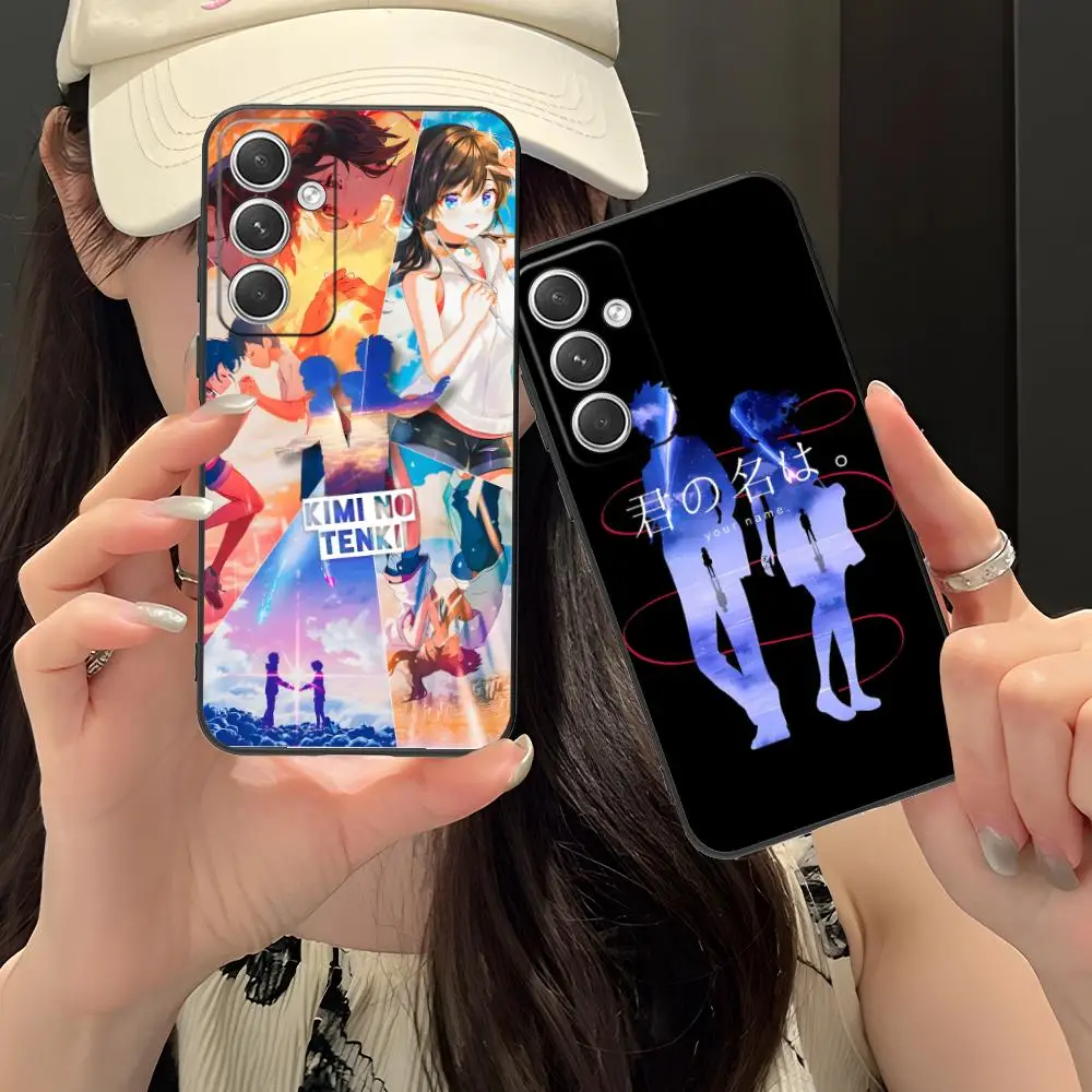 

Чехол для телефона «Аниме свое имя» для Samsung Galaxy S25 S24 S23 S22 S21 S20 S10 S9 Plus FE Ultra Lite, черный чехол для мобильных телефонов