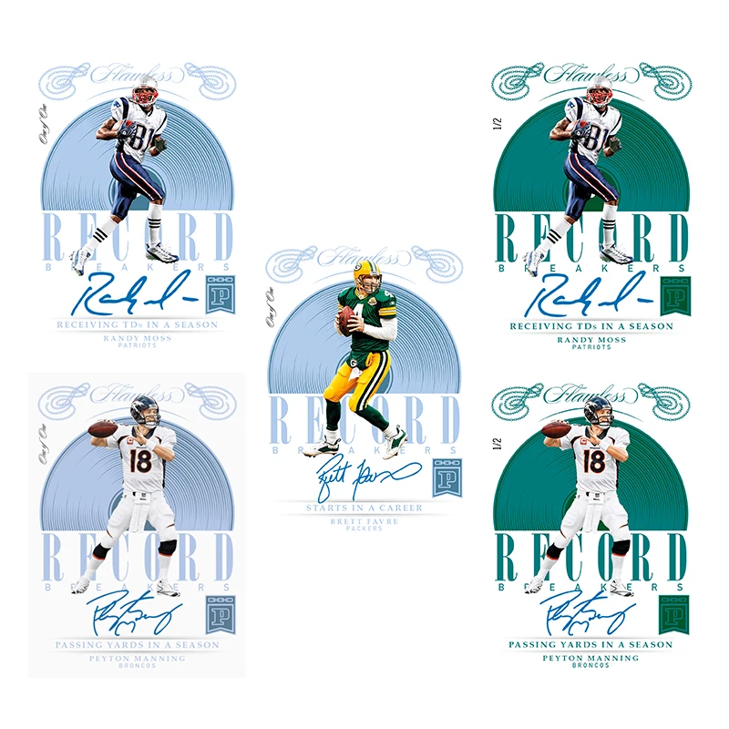 

Diy Homemade Panini NFL Rugby Star Aaron Rodgers Brett Favre Randy Moss Peyton Manning Collection Card Toys Gift