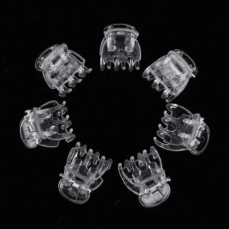 Clipes de orquídea transparentes com 6 garras, suporte de flores de borboleta de plástico, fixador transparente para jardim, haste de videira, plantas de escalada