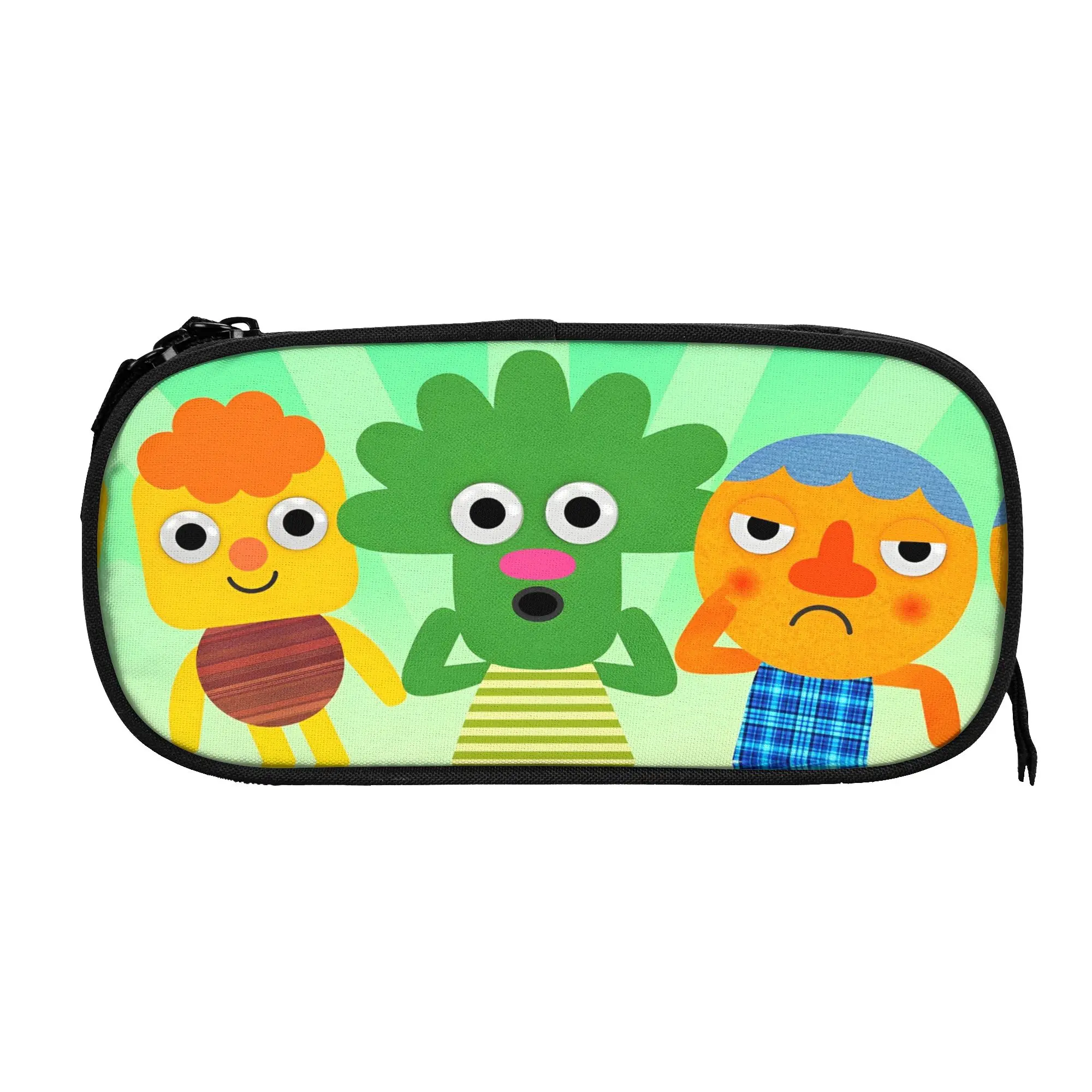 Large Capacity Pencil Pouch Noodle & Pals Musical artist Merch  Double Layer Pencil Bag Girl Makeup Bags Amazing Gift