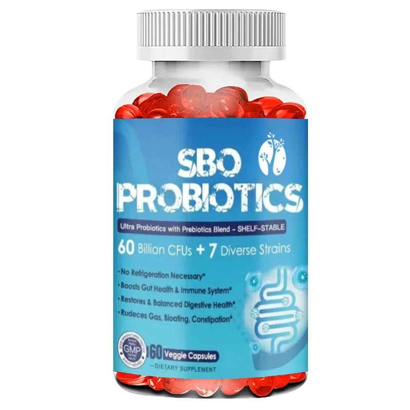 60 Billion CFU Probiotic Capsules for Contain Prebiotics - Promoting Healthy Digestion, Bloating, and Bloating in The Intestines