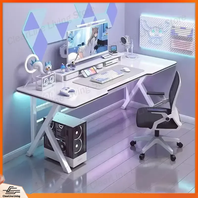 Wholesale Modern Simple Gaming Table Computer Desk Home Study Learning Desk for PC Laptop Office Furniture