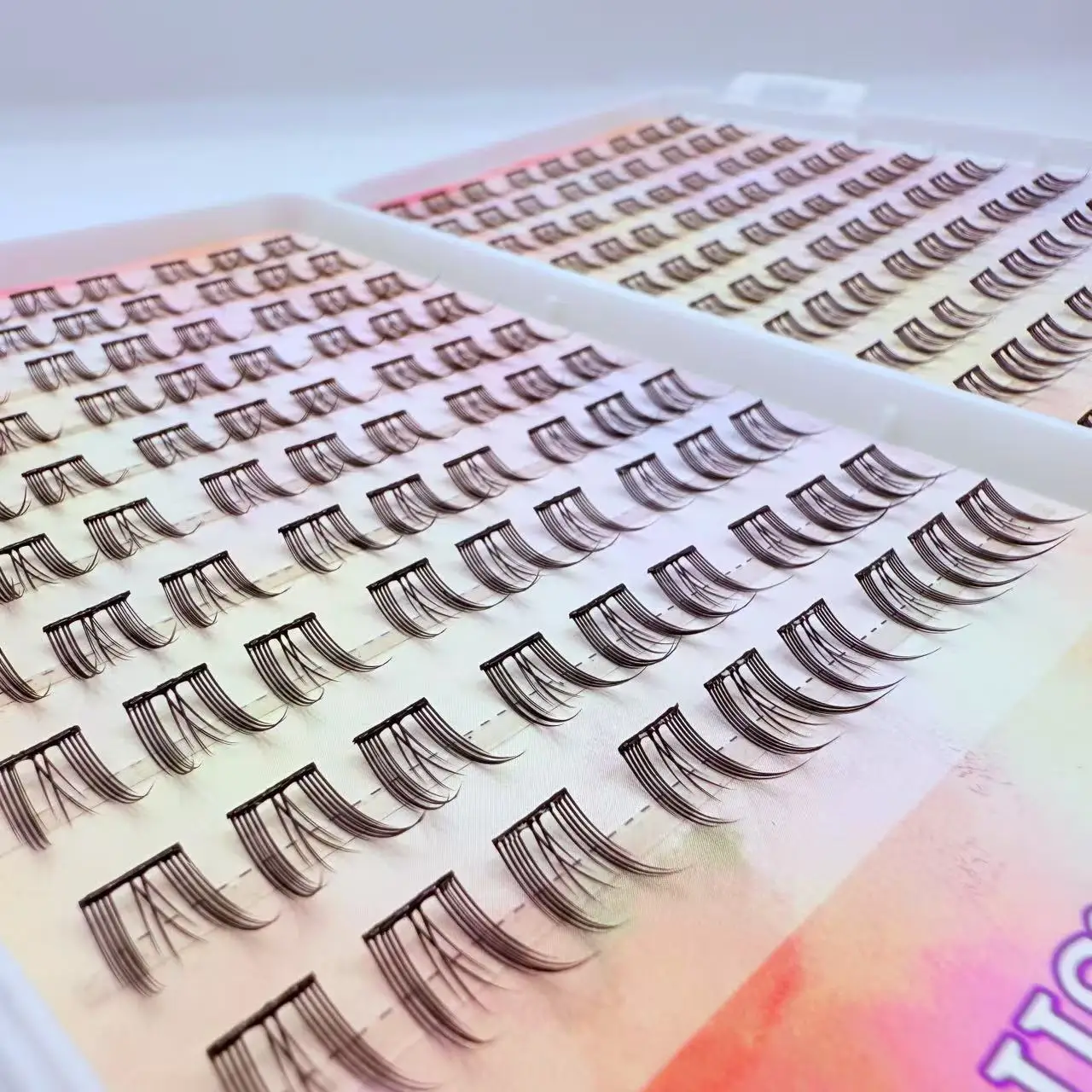 Große Kapazität, 384 Stück, falsche Wimpernverlängerung, Wimperncluster für Schönheit – Detail 14